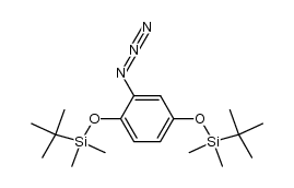 ((2-azido-1,4-phenylene)bis(oxy))bis(tert-butyldimethylsilane) Structure