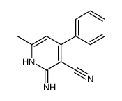 2-amino-6-methyl-4-phenylpyridine-3-carbonitrile Structure