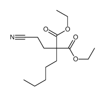 Propanedioic acid, (2-cyanoethyl)pentyl-, diethyl ester结构式