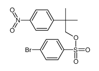 [2-methyl-2-(4-nitrophenyl)propyl] 4-bromobenzenesulfonate Structure