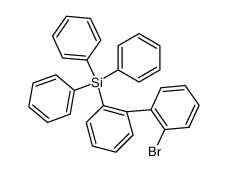 (2'-bromo-biphenyl-2-yl)-triphenyl-silane Structure
