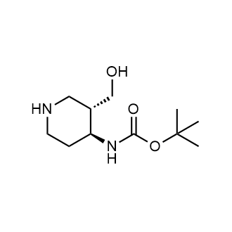 Tert-butyl ((3S,4S)-3-(hydroxymethyl)piperidin-4-yl)carbamate Structure