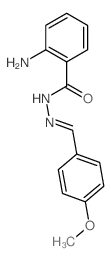2-amino-N-[(4-methoxyphenyl)methylideneamino]benzamide Structure