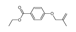 4-(2-methylprop-2-enyloxy)benzoic acid ethyl ester Structure
