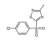 5-(4-chlorophenyl)sulfonyl-3-methyl-1,2,4-thiadiazole Structure