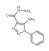 5-Amino-1-phenyl-triazole-4-carbohydrazide结构式