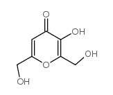 3-羟基-2,6-双(羟甲基)-4-吡喃酮结构式