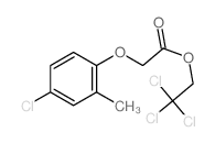 2,2,2-trichloroethyl 2-(4-chloro-2-methyl-phenoxy)acetate结构式