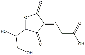 L-threo-3-Hexulosonic acid,2-[(carboxymethyl)imino]-2-deoxy-,-gamma--lactone,radical ion(1-) (9CI) Structure