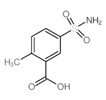 2-Methyl-5-sulphamoylbenzoic acid Structure