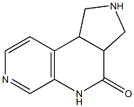 1,2,3,3a,5,9b-hexahydro-4H-pyrrolo[3,4-c][1,7]naphthyridin-4-one结构式