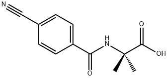 Alanine,N-(4-cyanobenzoyl)-2-methyl- structure