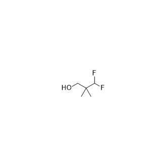 3,3-Difluoro-2,2-dimethylpropan-1-ol Structure