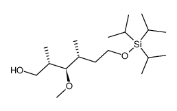 (2S,3R,4R)-3-Methoxy-2,4-dimethyl-6-triisopropylsilanyloxy-hexan-1-ol结构式
