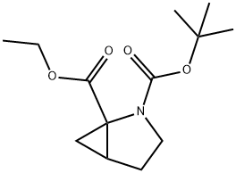 2-tert-butyl 1-ethyl 2-azabicyclo[3.1.0]hexane-1,2-dicarboxylate*结构式