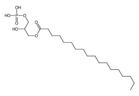 2-hydroxy-3-(phosphonooxy)propyl stearate Structure