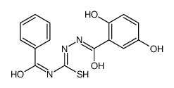 N-[[(2,5-dihydroxybenzoyl)amino]carbamothioyl]benzamide结构式