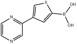 4-(Pyrazin-2-yl)thiophene-2-boronic acid结构式