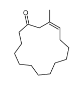 (3E)-3-methylcyclopentadec-3-en-1-one Structure