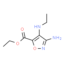5-Isoxazolecarboxylicacid,3-amino-4-(ethylamino)-,ethylester(9CI)结构式