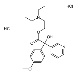 2-(diethylamino)ethyl 2-hydroxy-2-(4-methoxyphenyl)-2-pyridin-3-ylacetate,dihydrochloride结构式