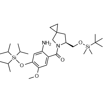 tert-Butylcis-N-(1-azaspiro[3.3]heptan-6-yl)carbamatehydrochloride Structure