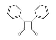 3-Cyclobutene-1,2-dione,3,4-diphenyl-结构式