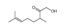 1-hydroxy-3,7-dimethyloct-6-en-2-one结构式