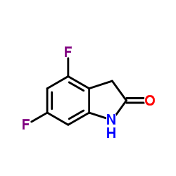 4,6-二氟-2-氧化吲哚结构式