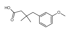 3,3-dimethyl-4-(3-methoxyphenyl)butanoic acid Structure