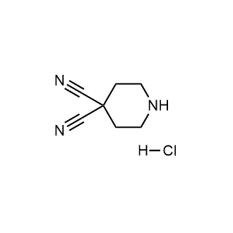 Piperidine-4,4-dicarbonitrilehydrochloride structure