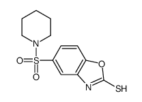 5-piperidin-1-ylsulfonyl-3H-1,3-benzoxazole-2-thione结构式