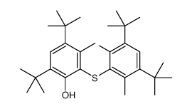 4,6-ditert-butyl-2-(3,5-ditert-butyl-2-hydroxy-6-methylphenyl)sulfanyl-3-methylphenol结构式