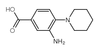 3-氨基-4-(哌啶-1-基)苯甲酸结构式