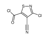 5-Isothiazolecarbonyl chloride, 3-chloro-4-cyano- (9CI)结构式