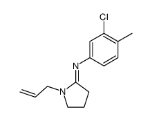 [1-Allyl-pyrrolidin-(2E)-ylidene]-(3-chloro-4-methyl-phenyl)-amine Structure