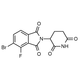 5-Bromo-2-(2,6-dioxopiperidin-3-yl)-4-fluoroisoindoline-1,3-dione Structure