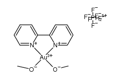 [Au(bpy)(OMe)2][PF6] Structure