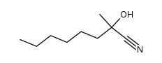 2-octanone cyanohydrin Structure