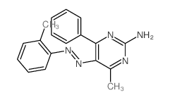 2-Pyrimidinamine,4-methyl-5-[2-(2-methylphenyl)diazenyl]-6-phenyl- structure