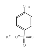 对甲苯硫代磺酸钾结构式