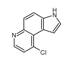 3H-9-chloro-pyrrolo[3,2-f]quinoline结构式