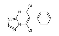 5,7-dichloro-6-phenyl[1,2,4]triazolo[1,5-a]pyrimidine Structure
