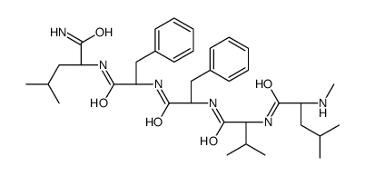 N-Methyl-D-leucyl-D-valyl-D-phenylalanyl-D-phenylalanyl-D-Leucinamide结构式