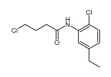 4-chloro-N-(2-chloro-5-ethyl-phenyl)-butyramide结构式