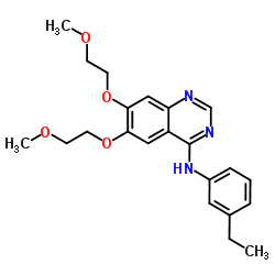 N-(3-Ethylphenyl)-6,7-bis(2-methoxyethoxy)-4-quinazolinamine Structure