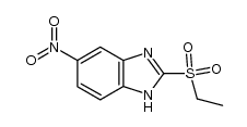2-ethylsulphono-5(6)-nitrobenzimidazole结构式