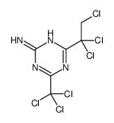 4-(1,1,2-trichloroethyl)-6-(trichloromethyl)-1,3,5-triazin-2-amine结构式