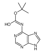 TERT-BUTYL 9H-PURIN-6-YLCARBAMATE结构式