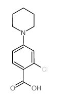 2-chloro-4-piperidinobenzenecarboxylic acid structure